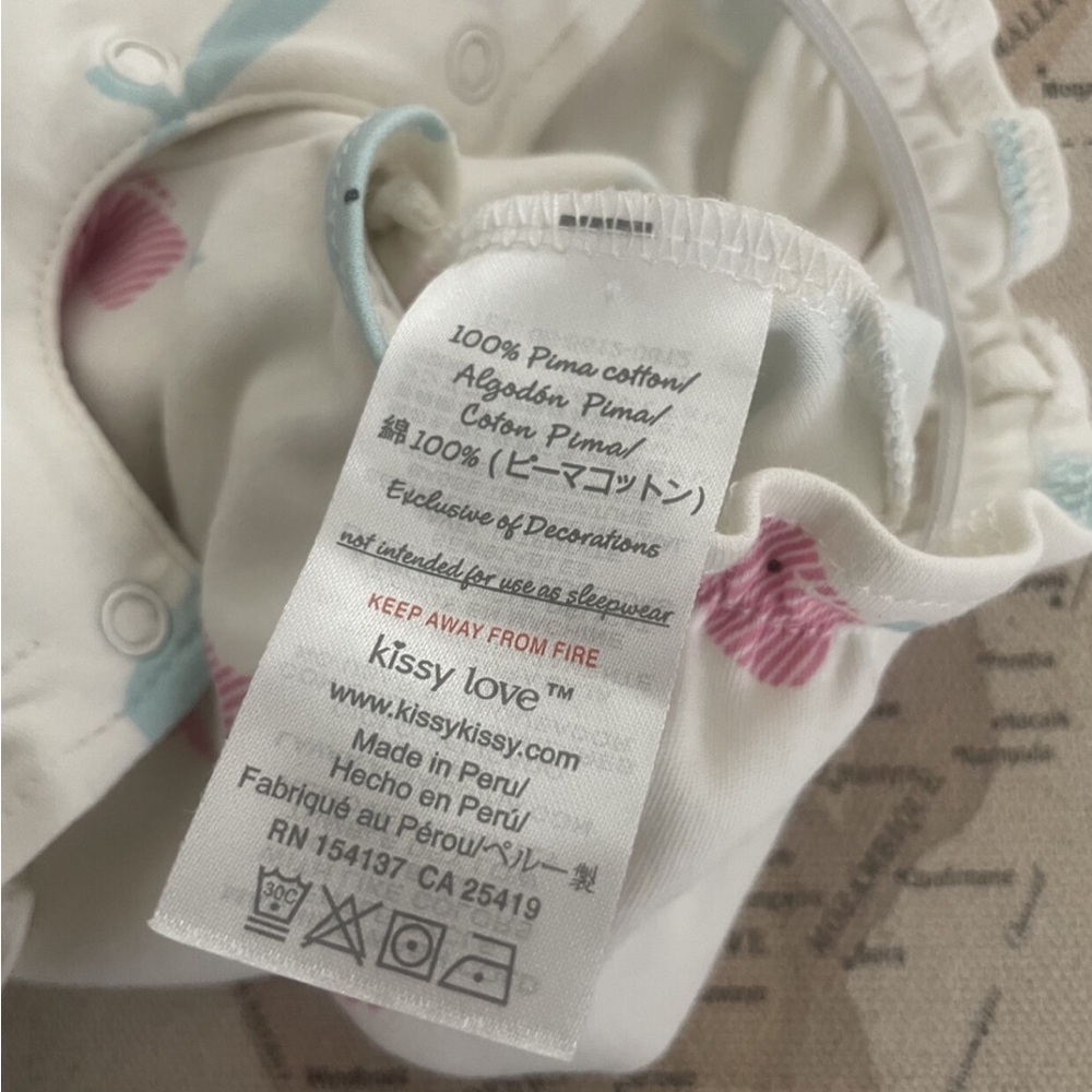 Kissy Love Bubble Size 12-18mo Whale Print Baby Romper - Picture 4 of 5